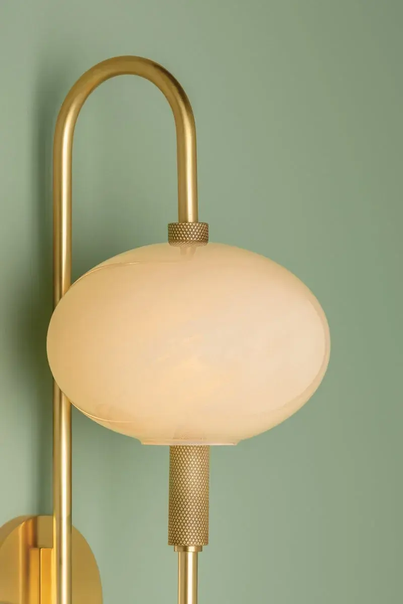 Delphine Wall Sconce in Aged Brass - Image 9