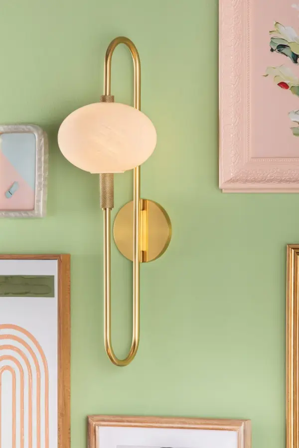 Delphine Wall Sconce in Aged Brass - Image 10