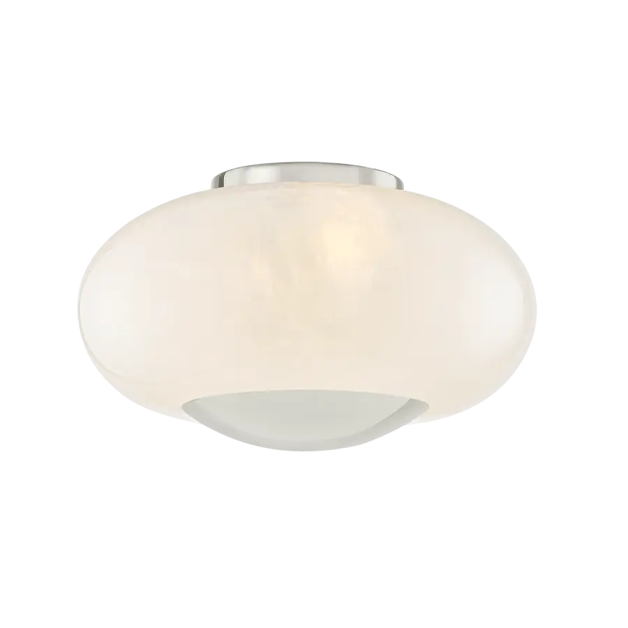 Lottie Flush Mount in Polished Nickel - Image 1