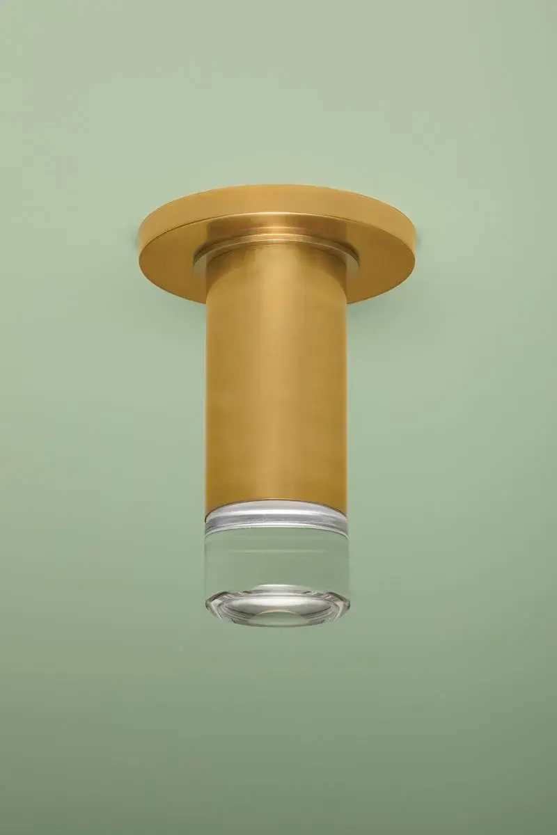 Claudie Flush Mount in Aged Brass - Image 4