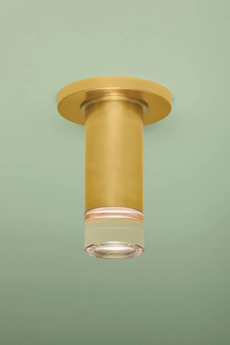 Claudie Flush Mount in Aged Brass - Image 5