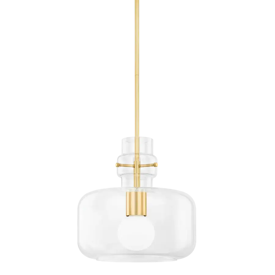 Lumi Pendant in Aged Brass