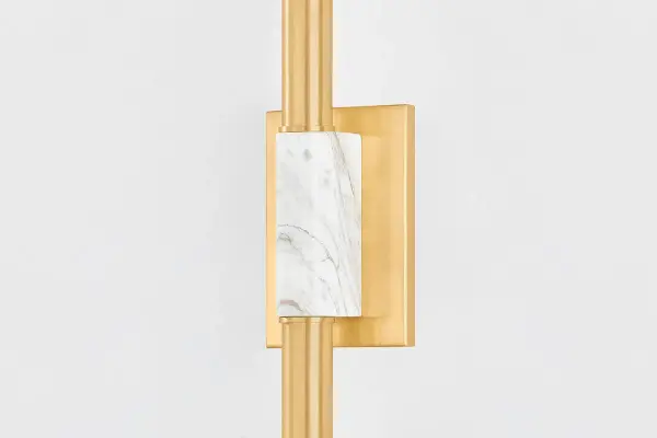 Goldie Wall Sconce in Aged Brass - Image 2