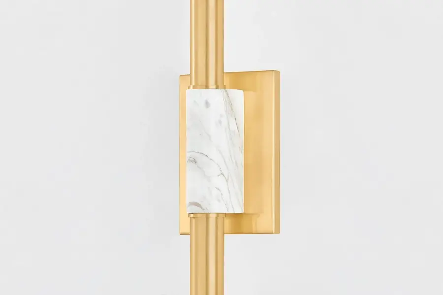 Goldie Wall Sconce in Aged Brass - Image 2