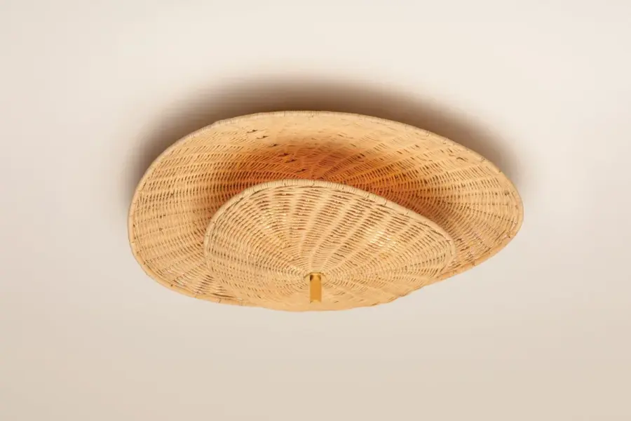 Marigold Semi Flush Mount in Aged Brass - Image 3