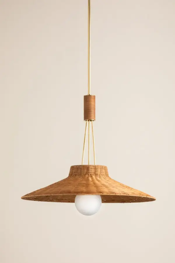 Laudine Woven Wicker Pendant - Image 3
