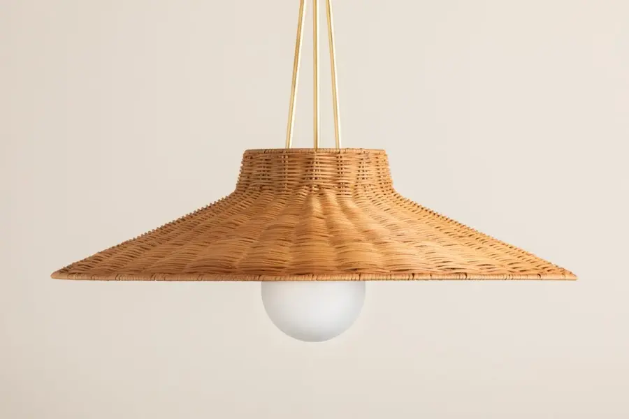 Laudine Woven Wicker Pendant - Image 4