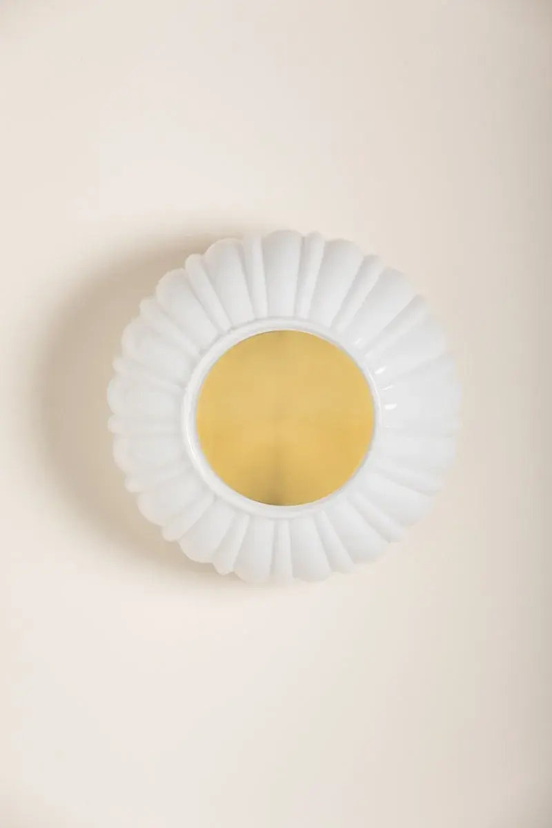 Anne Flush Mount in Aged Brass - Image 4