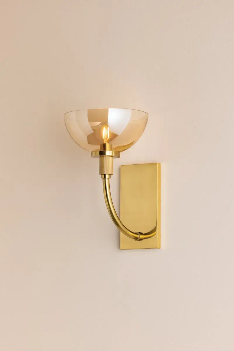 Eva Wall Sconce in Aged Brass - Image 2