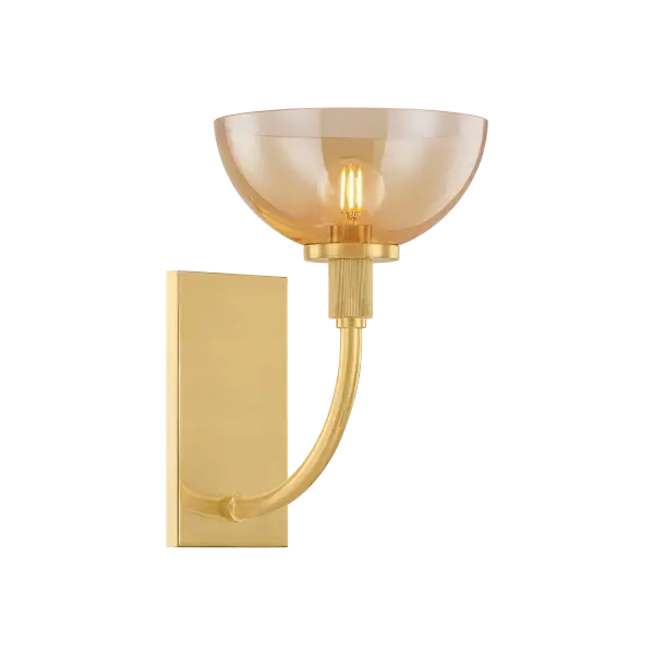 Eva Wall Sconce in Aged Brass - Image 3