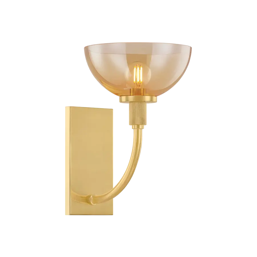 Eva Wall Sconce in Aged Brass - Image 3