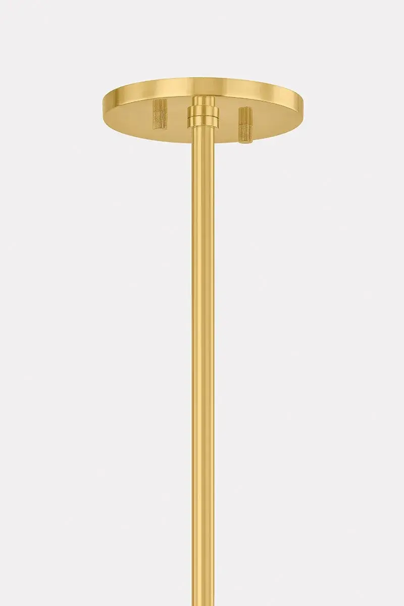 Eva 4-Light Chandelier in Aged Brass - Image 2
