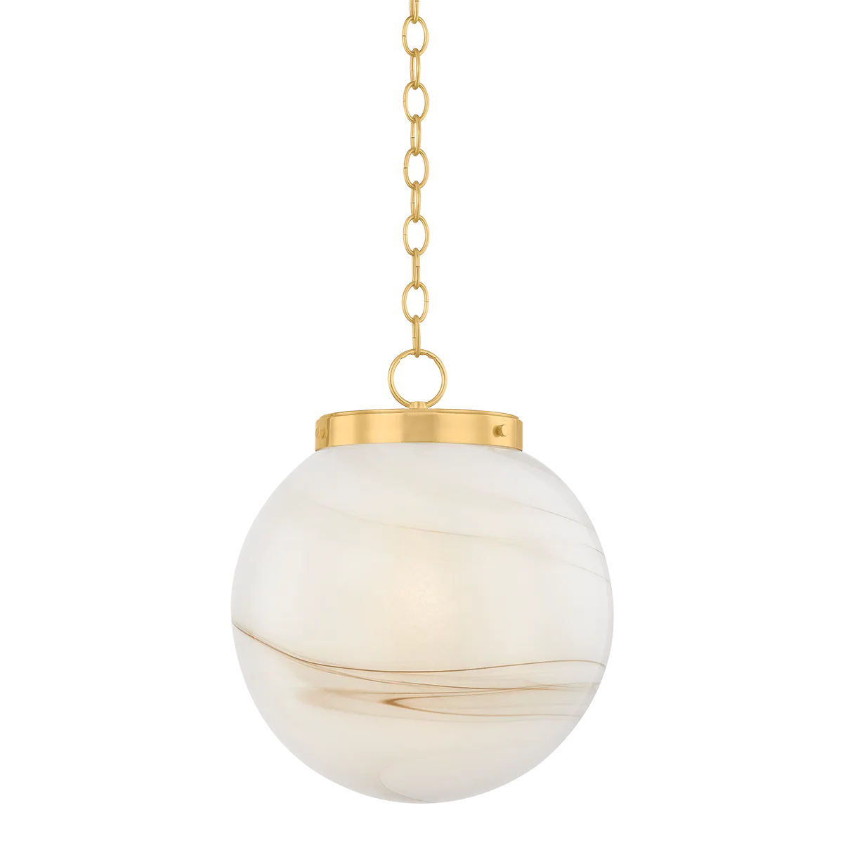 Ambra Pendant in Aged Brass