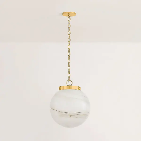 Ambra Pendant in Aged Brass - Image 5