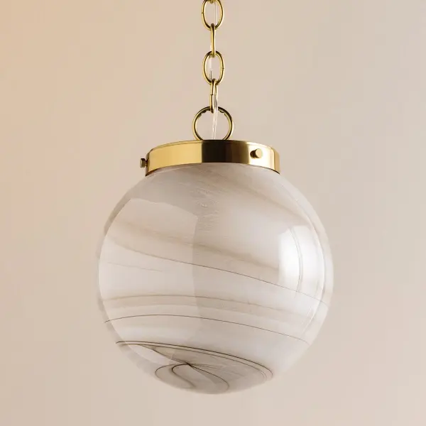 Ambra Pendant in Aged Brass - Image 1