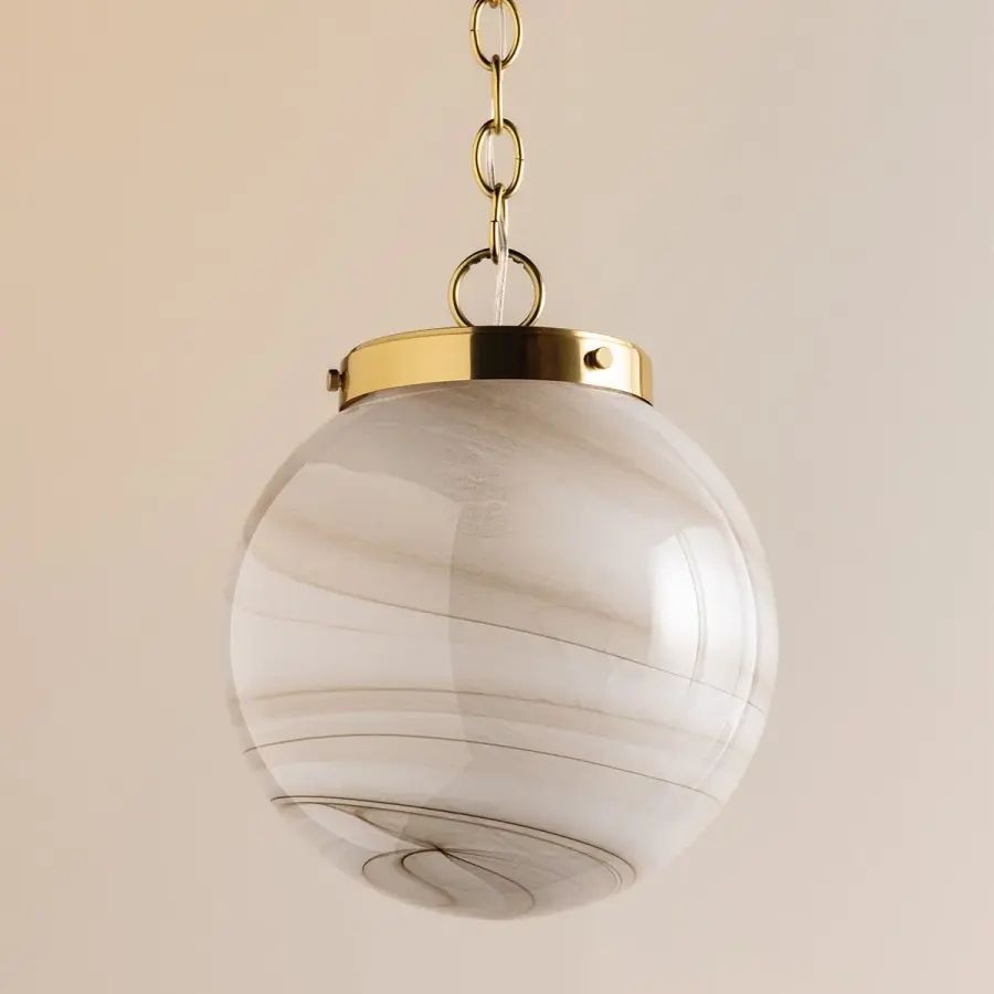 Ambra Pendant in Aged Brass - Image 1