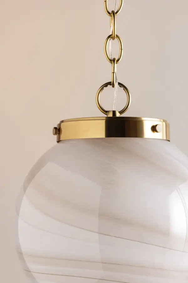 Ambra Pendant in Aged Brass - Image 6