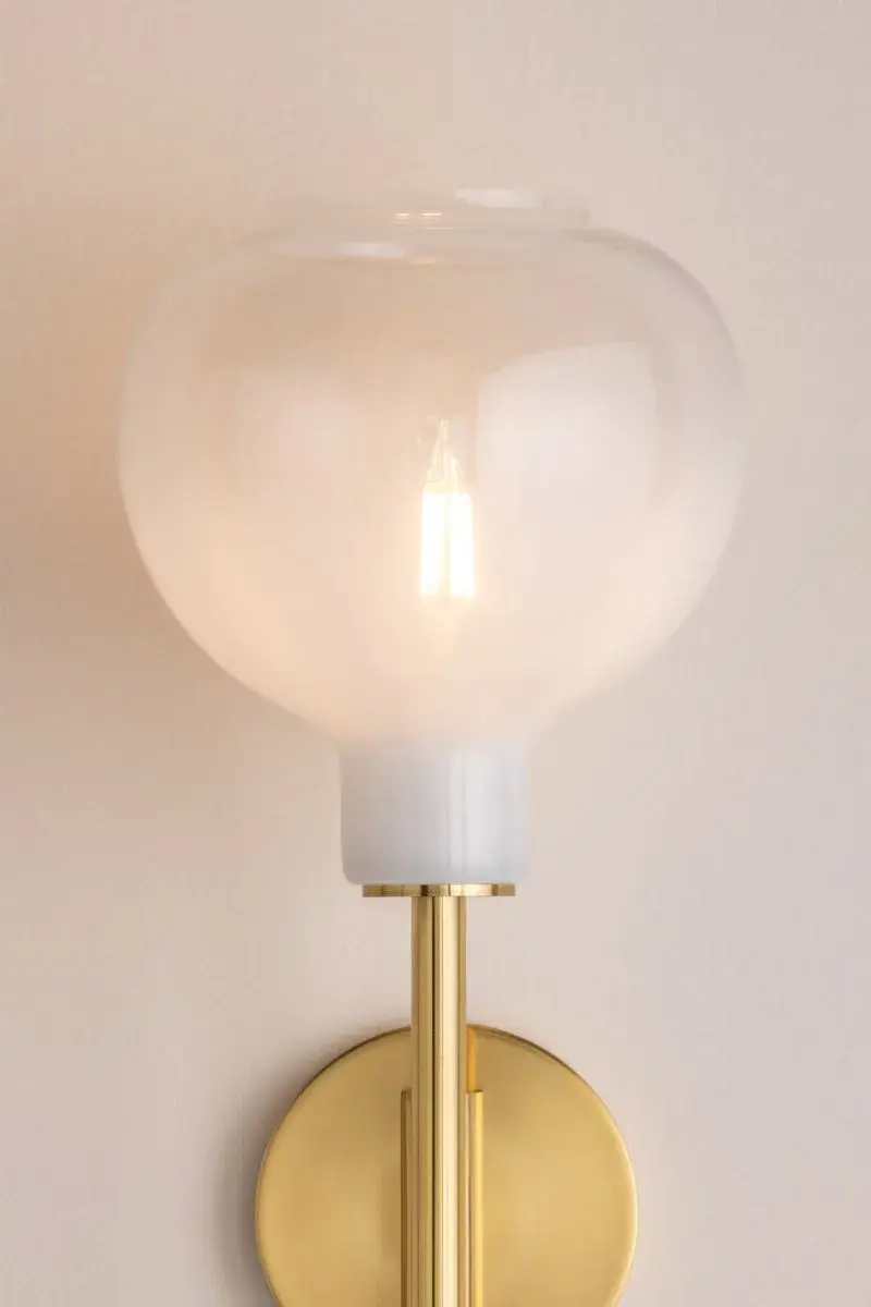 Elegant Transitional Sconce with Striking Cloudy Glass - Image 4