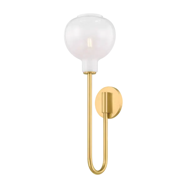 Elegant Transitional Sconce with Striking Cloudy Glass - Image 5