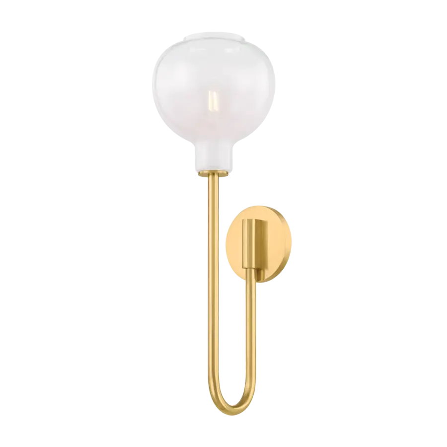 Elegant Transitional Sconce with Striking Cloudy Glass - Image 5