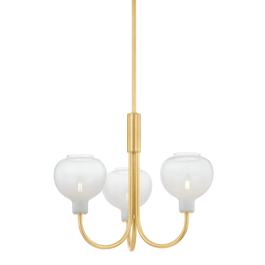 Estelle 5-Light Chandelier in Aged Brass - Image 1