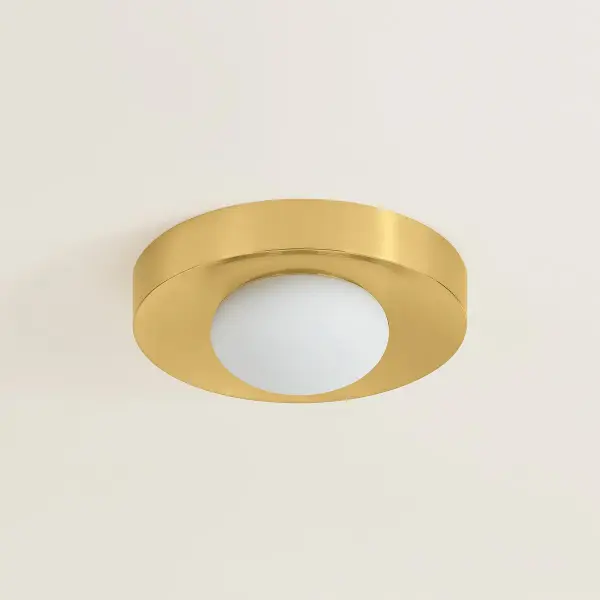 Pepa Flush Mount in Aged Brass - Image 2