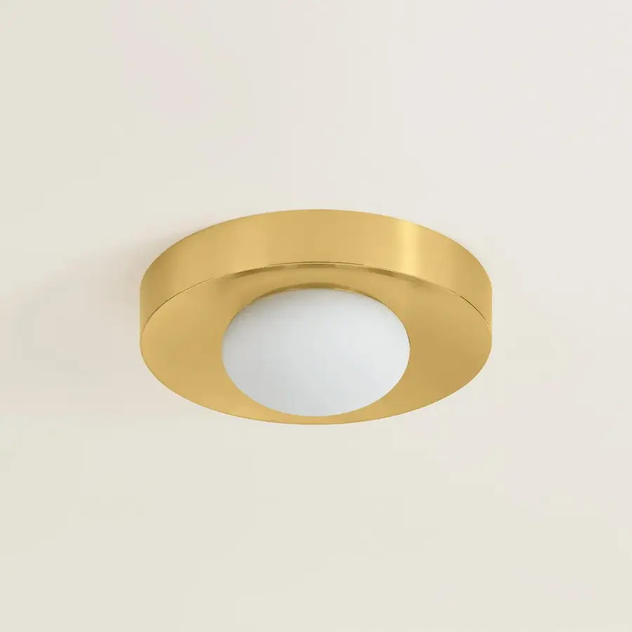 Pepa Flush Mount in Aged Brass - Image 2