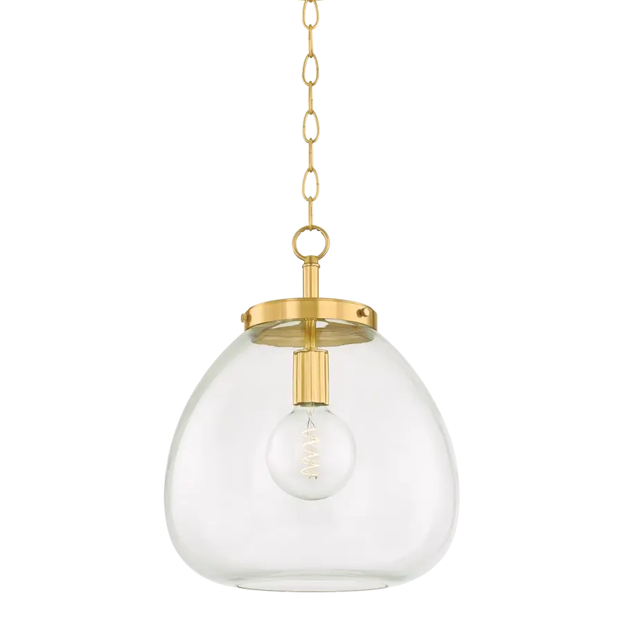 Della Pendant in Aged Brass - Image 1