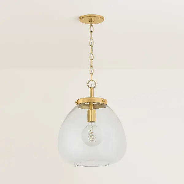 Della Pendant in Aged Brass - Image 3