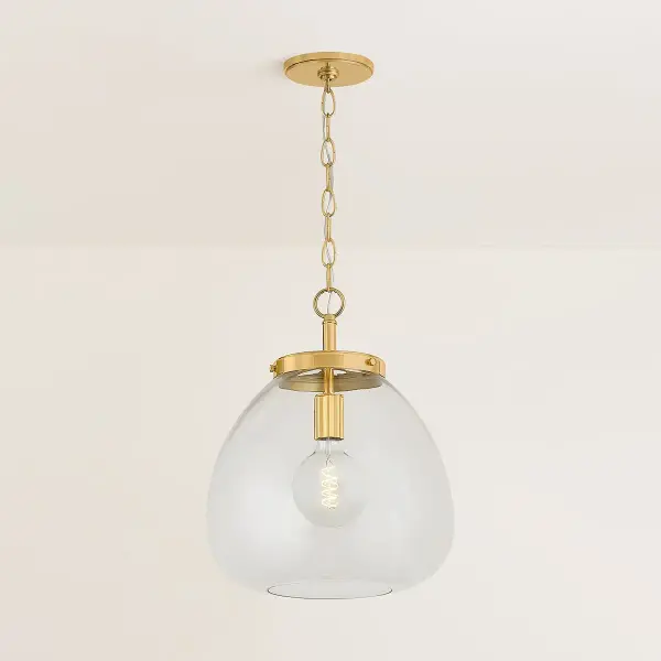 Della Pendant in Aged Brass - Image 4