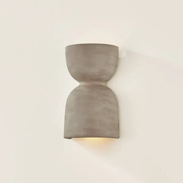 Natalia Wall Sconce in Aged Brass with Windy Dune Finish - Image 6