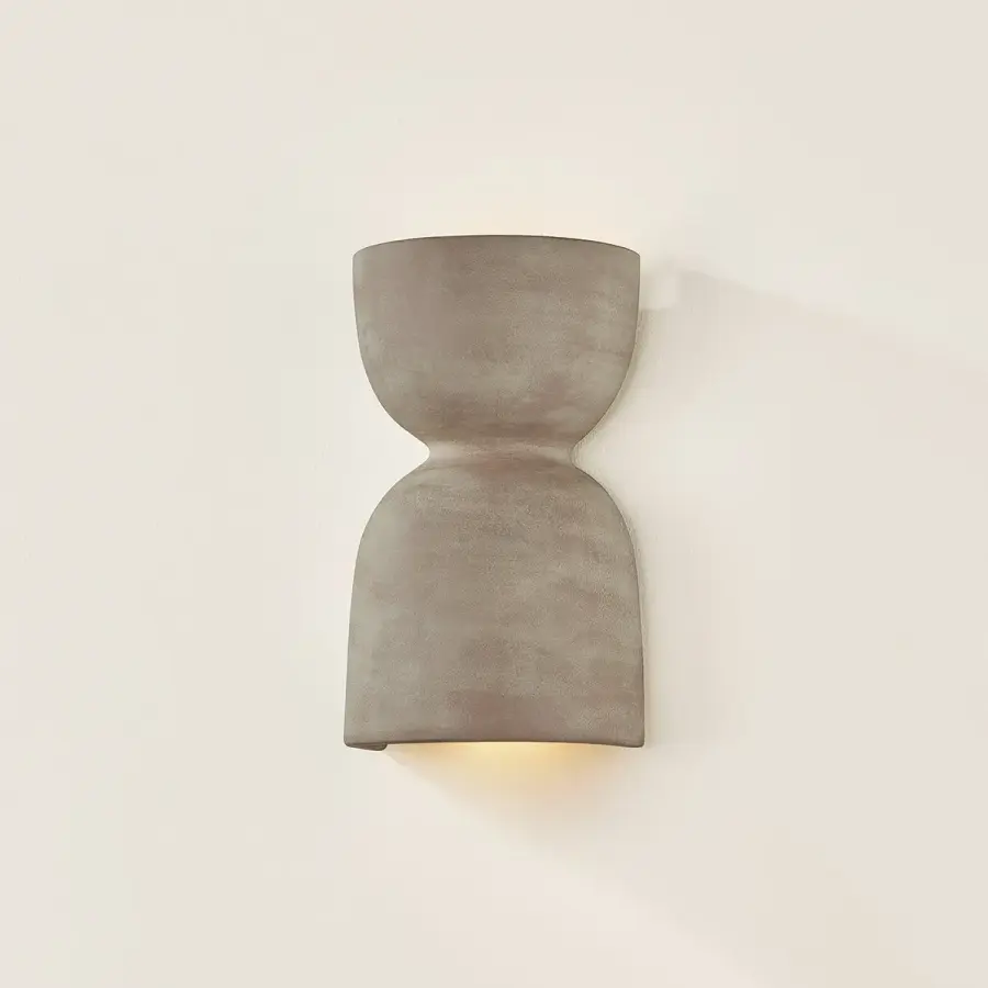 Natalia Wall Sconce in Aged Brass with Windy Dune Finish - Image 6