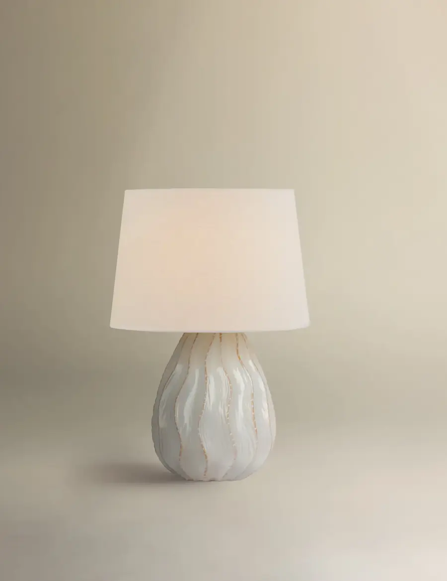 Karla Coral-Inspired Ceramic Table Lamp - Image 3