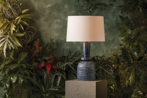 Sculptural Artisan Table Lamp with Handcrafted Ceramic Base - Image 5