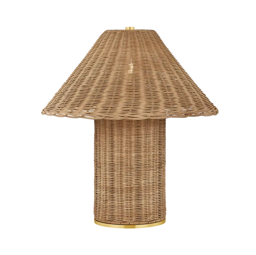 Sculptural Wicker Lamp Brings Cottagecore Charm to Any Space