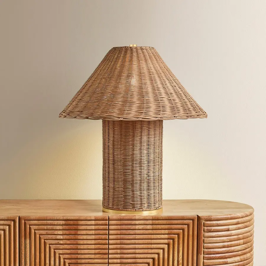 Jeanette Wicker Table Lamp - Image 5