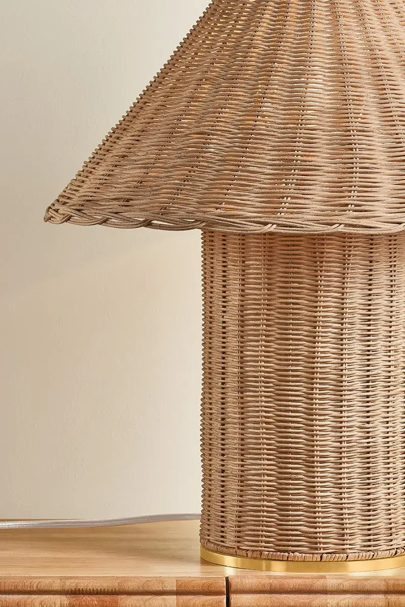 Jeanette Wicker Table Lamp - Image 6