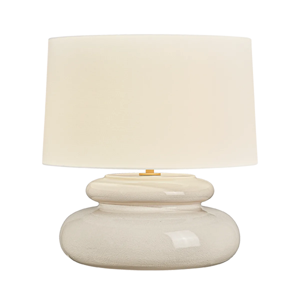 Pia One Light Table Lamp in Aged Brass