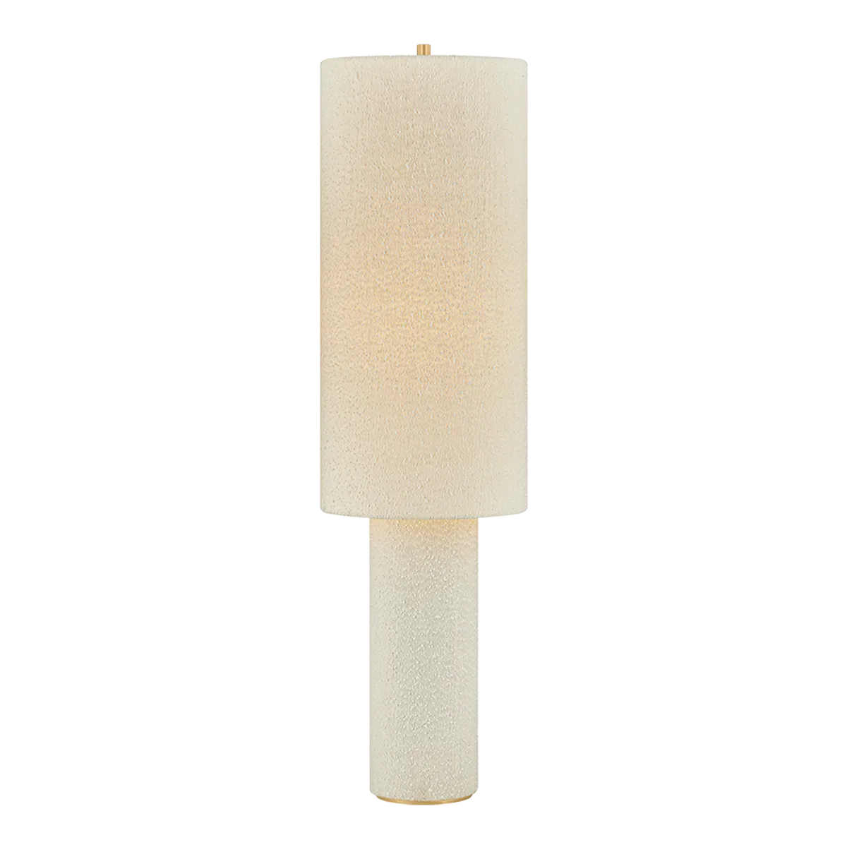 Sam One Light Floor Lamp in Aged Brass
