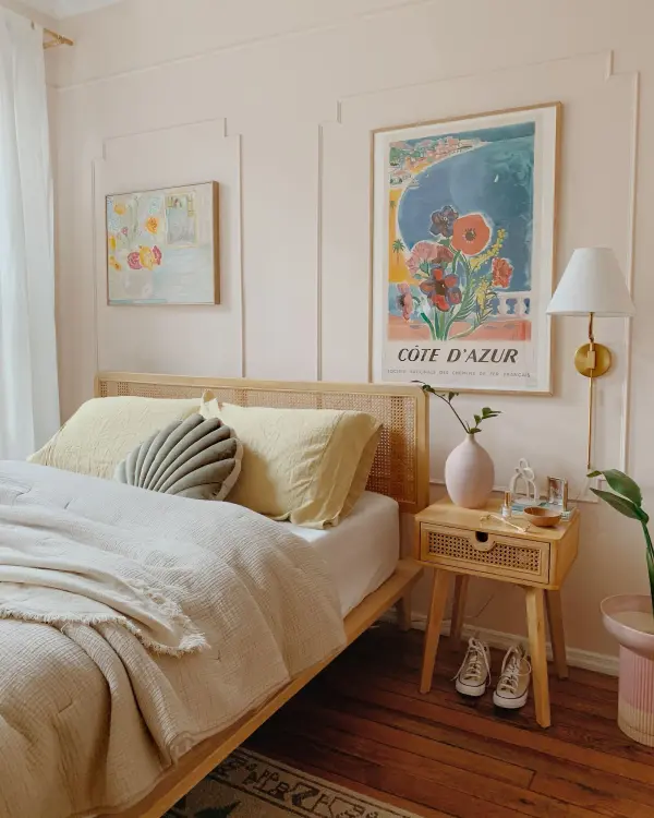 The Patti Plug-In Sconce offers convenient installation without hardwiring, featuring an aged gold brass finish that adds warmth to any space. Perfect for renters or quick room updates. - alternate view