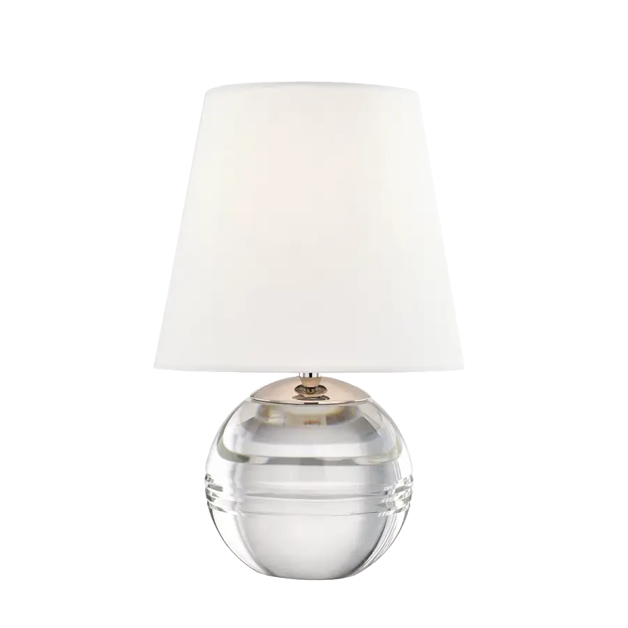 Elegant Crystal Accent Lamp with Cordless Convenience - Image 1