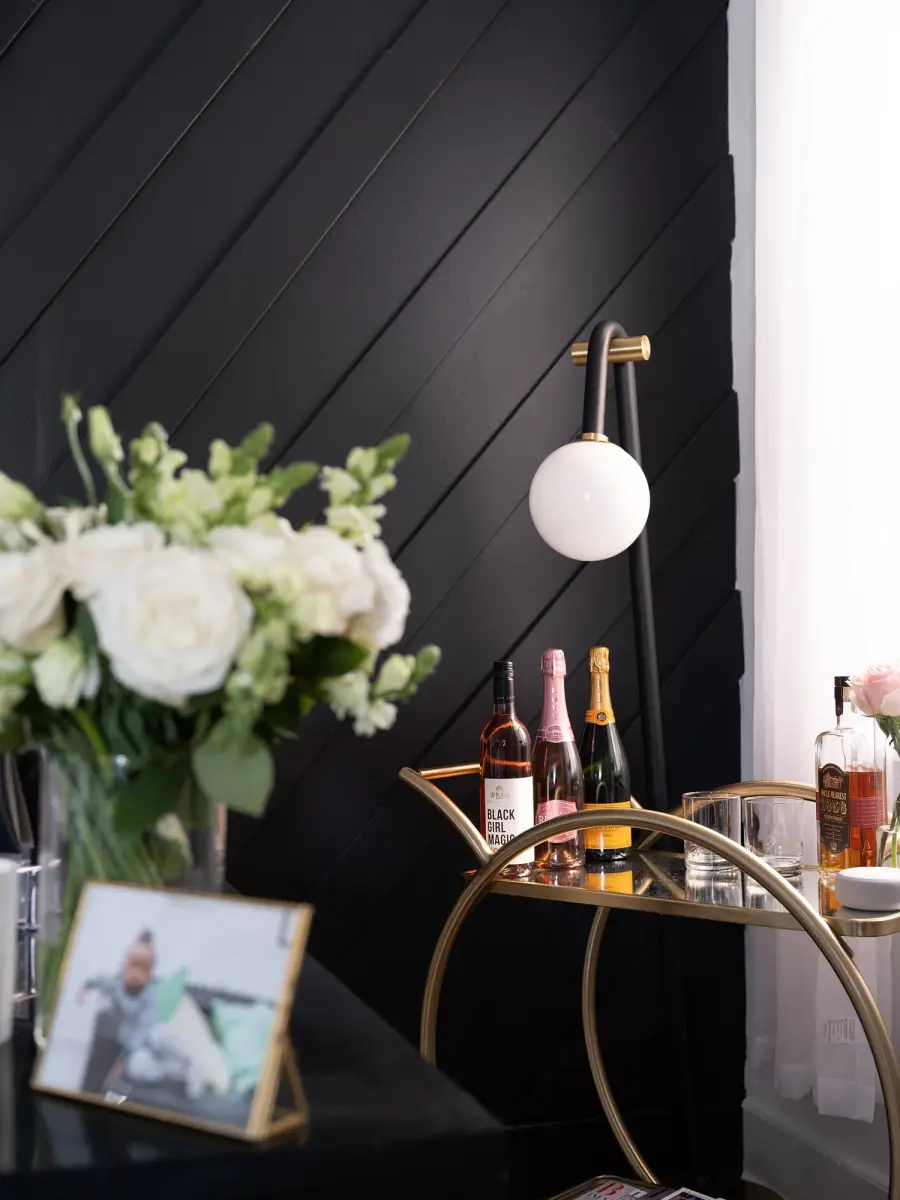 Playful Modern Arc Floor Lamp with Sculptural Two-Tone Design - Image 4