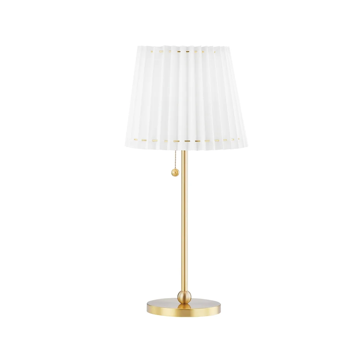 Demi LED Table Lamp in Aged Brass