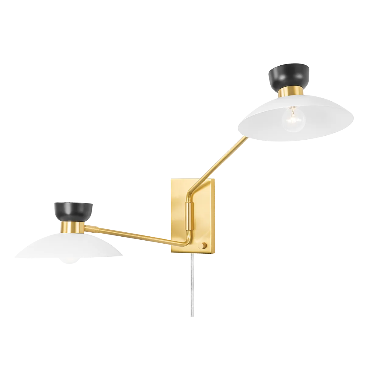 Whitley Plug-In Swing Arm Sconce