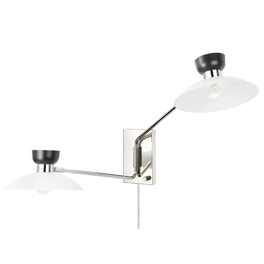 Whitley Plug-In Swing Arm Sconce - Image 2