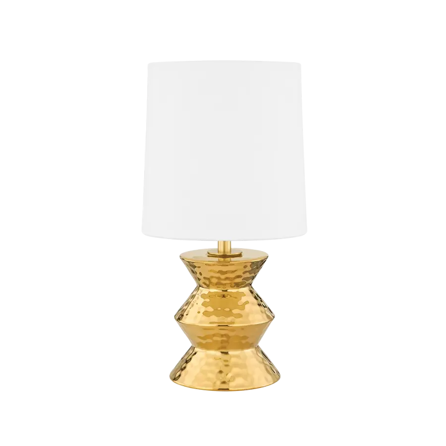 Sophisticated Global-Inspired Table Lamp with Luxe Metallic Finish - Image 1