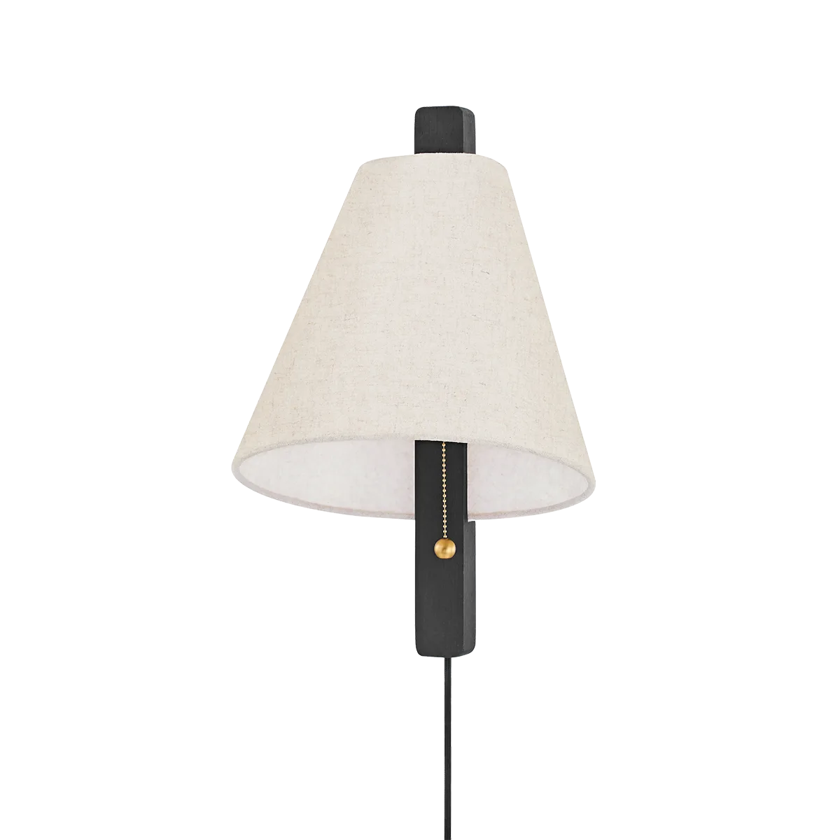 Ellen Plug-In Sconce with Linen Shade