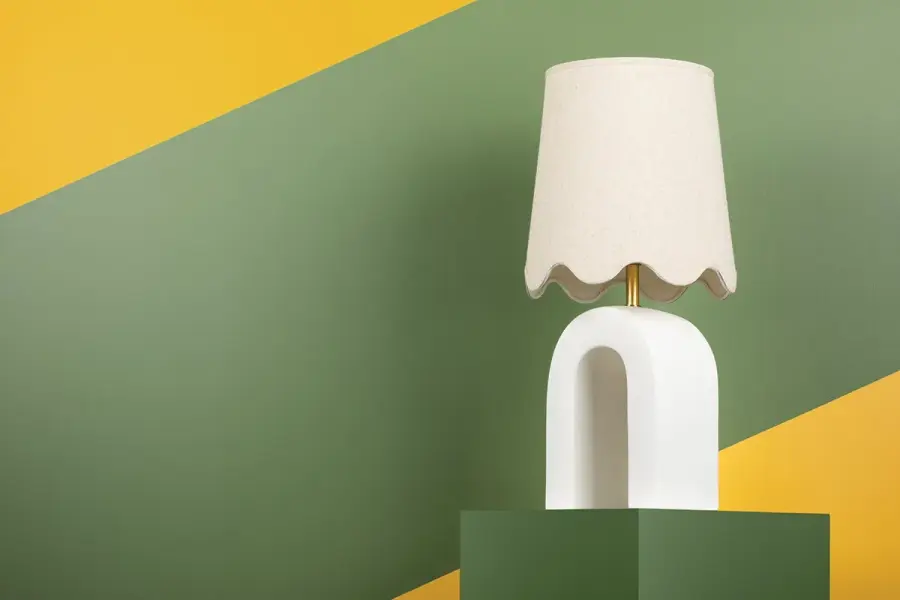 Sculptural Ceramic Table Lamp with Warm Transitional Appeal - Image 3