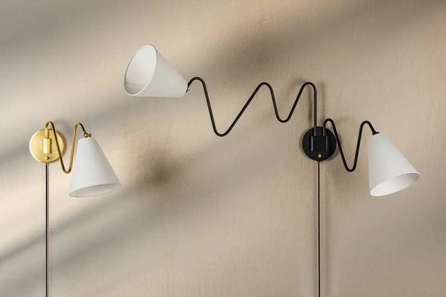 Playful Contemporary Sconce with Pivoting Shades and Designer Pedigree - Image 2