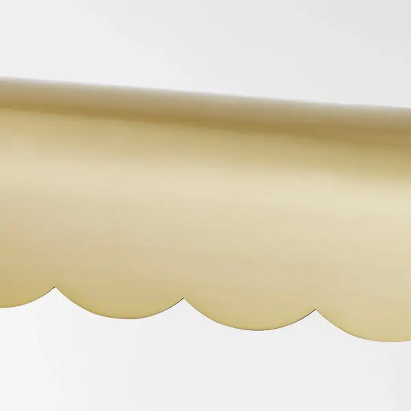 The Fifi Picture Light brings fresh sophistication to artwork display with its charming scalloped edge and curved arm. Part of the Ariel Okin collaboration, this plug-in fixture offers easy installation and designer style. - alternate view